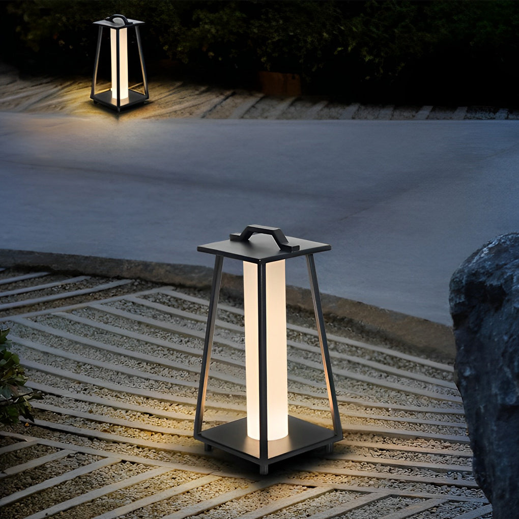 Portable Waterproof LED Removable Black Modern Outdoor Floor Lamp - Lamp Outdoor