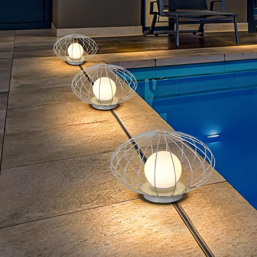 Mushroom Cage Shape LED Waterproof Modern Lawn Lamp Outdoor Lights - Lamp Outdoor