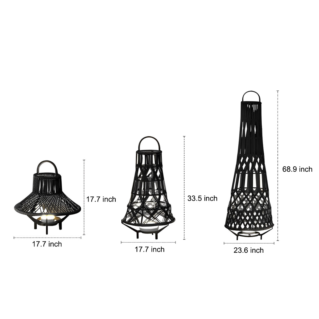 Metal Outdoor Tribal Floor Lamp - Lamp Outdoor