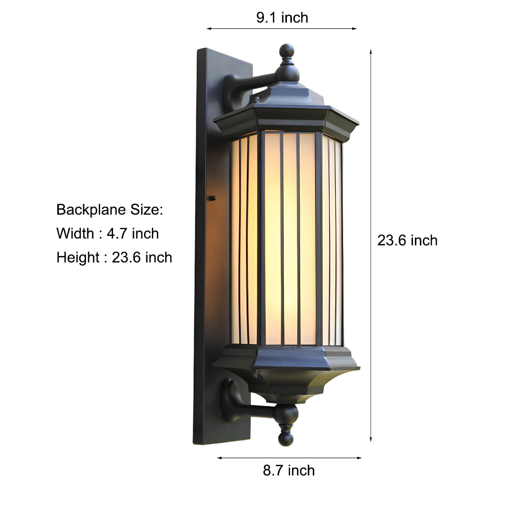 Retro Creative Outdoor Waterproof Black Modern Exterior Wall Lights - Lamp Outdoor