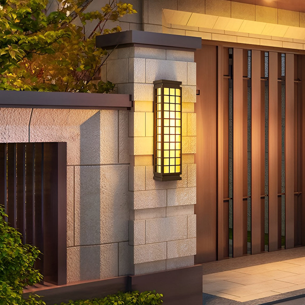 Classic Rectangular T5 Waterproof Vintage Outdoor Wall Lights Fixture - Lamp Outdoor