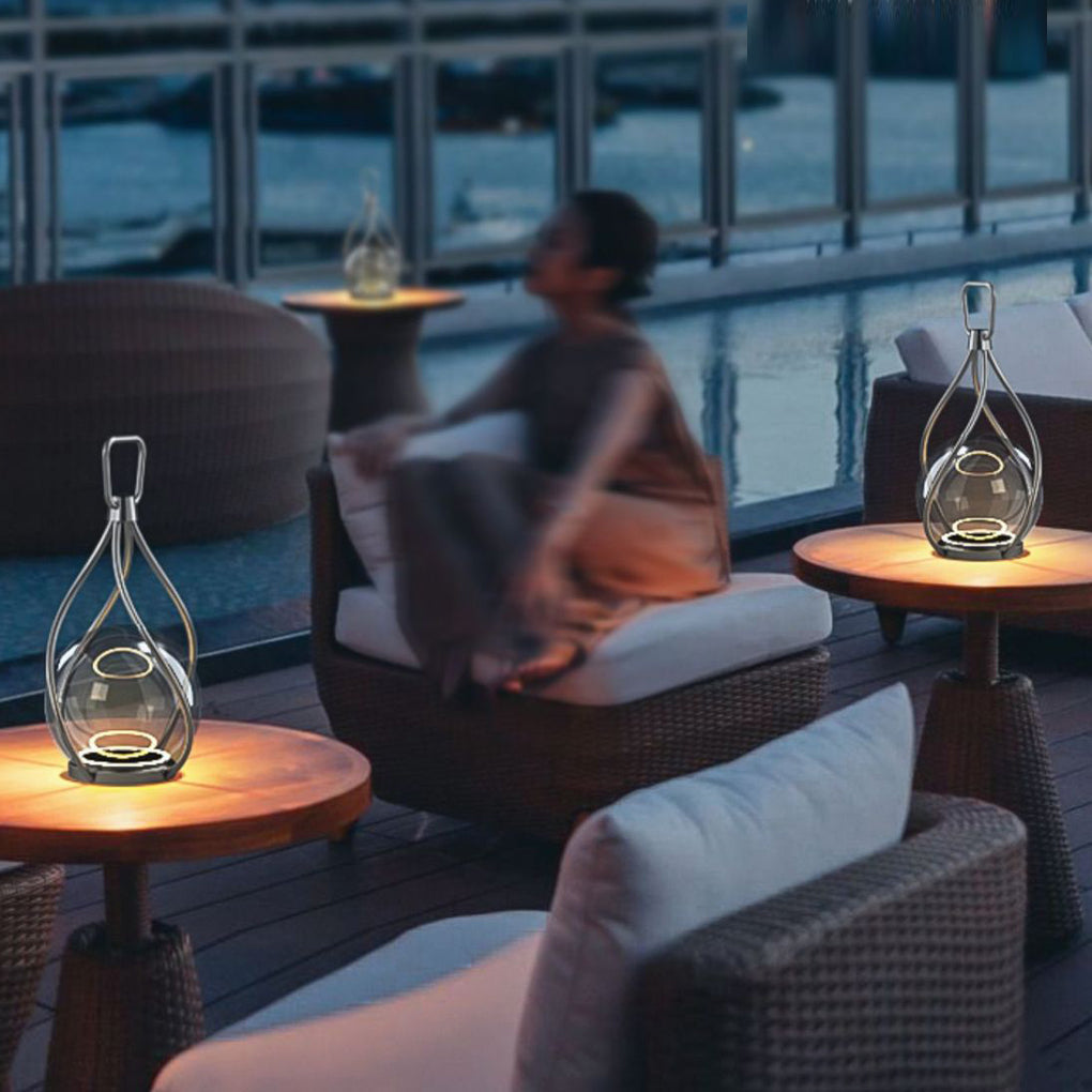 Creative Metal LED Waterproof USB Rechargeable Portable Night Lights - Lamp Outdoor