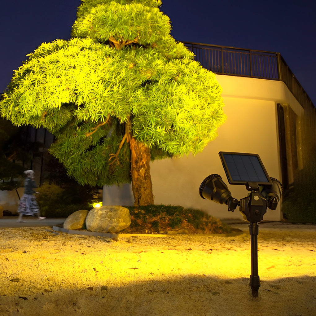2 Lights Waterproof LED Intelligent Motion Sensor Solar Lawn Lights - Lamp Outdoor