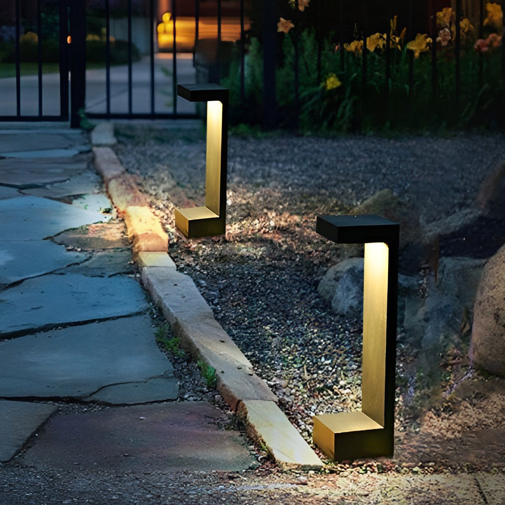 Contemporary Rectangular COB Pathway Lights Waterproof Outdoor Garden Illumination - Lamp Outdoor