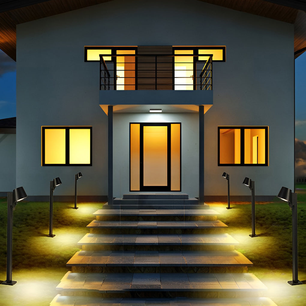Sleek Black 10W LED Pathway Light Minimalist Outdoor Waterproof Lighting - Lamp Outdoor