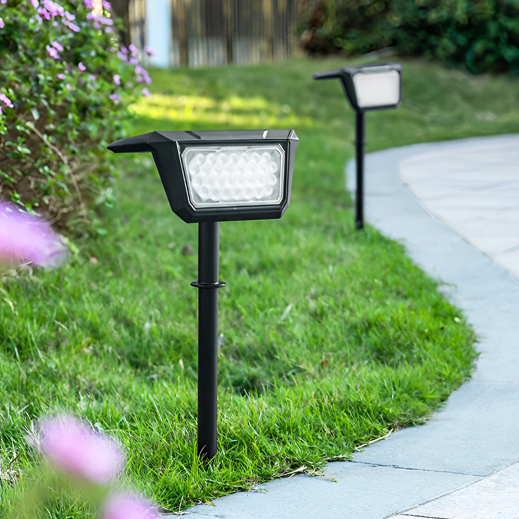 2PCS Waterproof IP65 LED Black Modern Solar Lights Outdoor Lawn Lamp - Lamp Outdoor