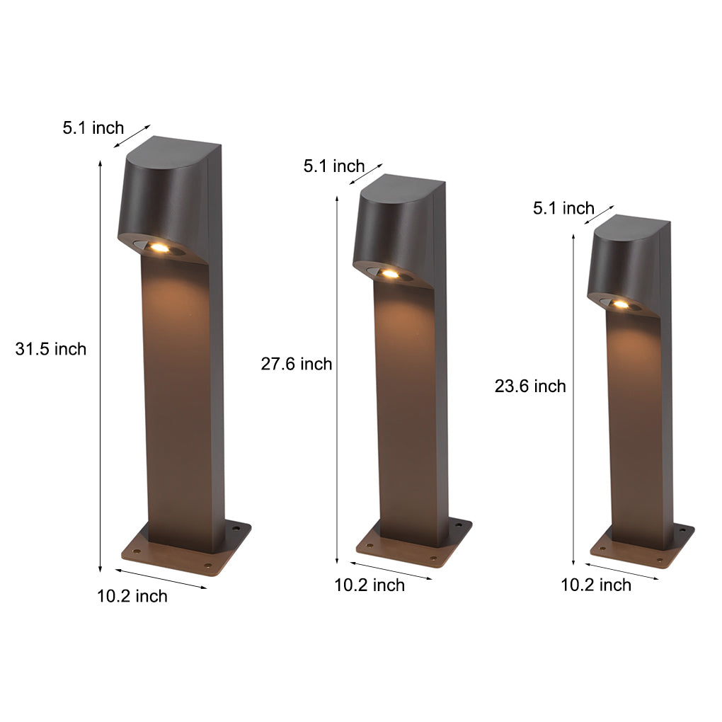 Aluminum LED Outdoor Pathway Lights Waterproof Down-head Modern Lighting - Lamp Outdoor