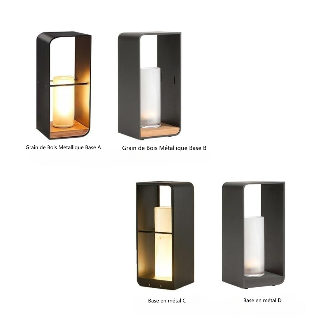Ray Minimalist Cuboid Candle Outdoor Floor Lamp Garden - Lamp Outdoor