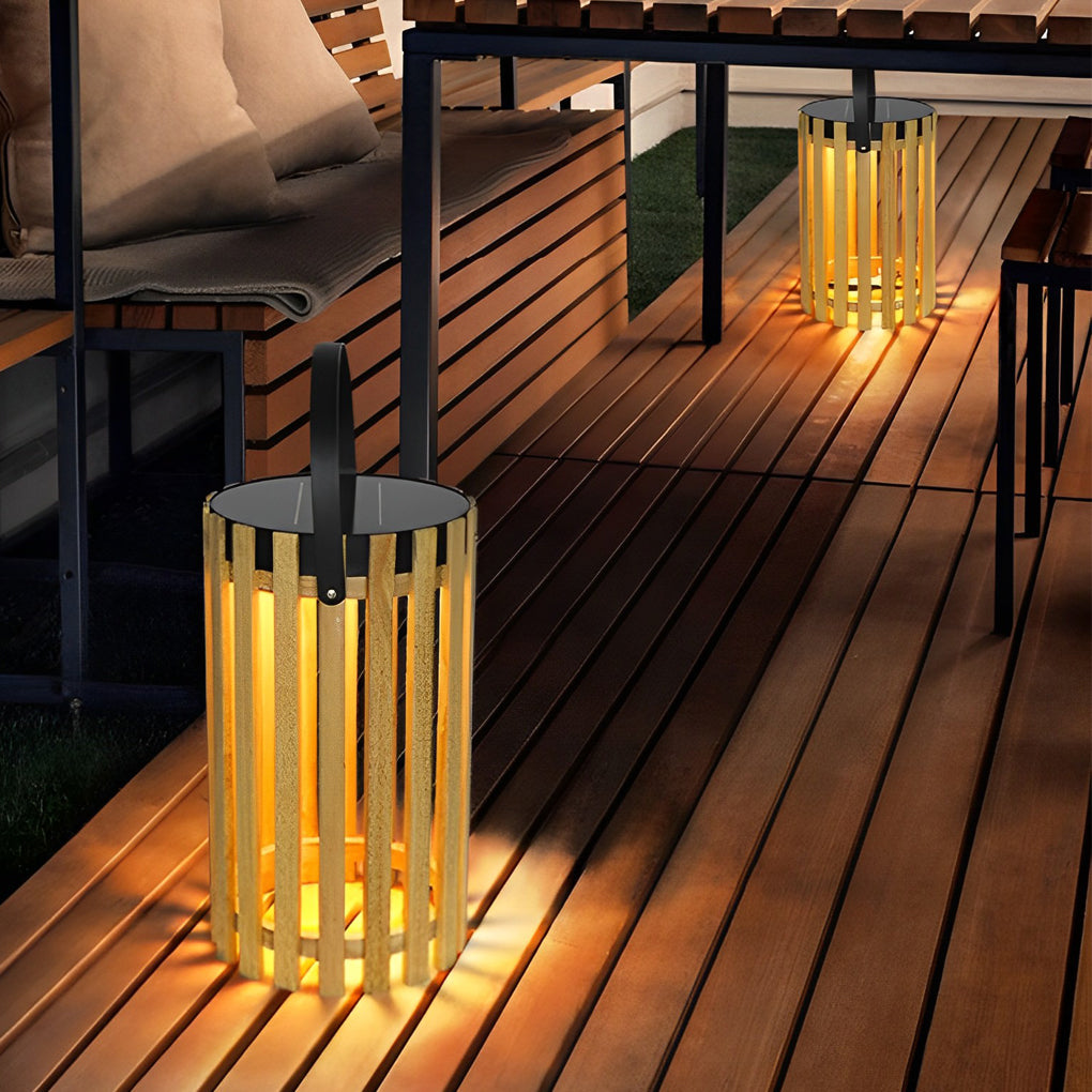 Portable Lantern Design Waterproof LED Modern Solar Outdoor Floor Lamp - Lamp Outdoor