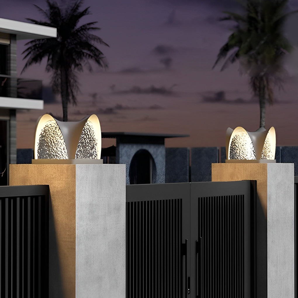 Creative Decor Waterproof IP65 LED Black Modern Solar Post Caps Lights - Lamp Outdoor