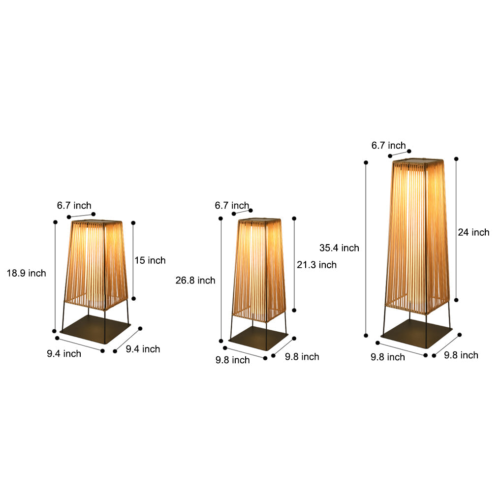 Rubber Solar LED Outdoor Floor Lamp - Lamp Outdoor