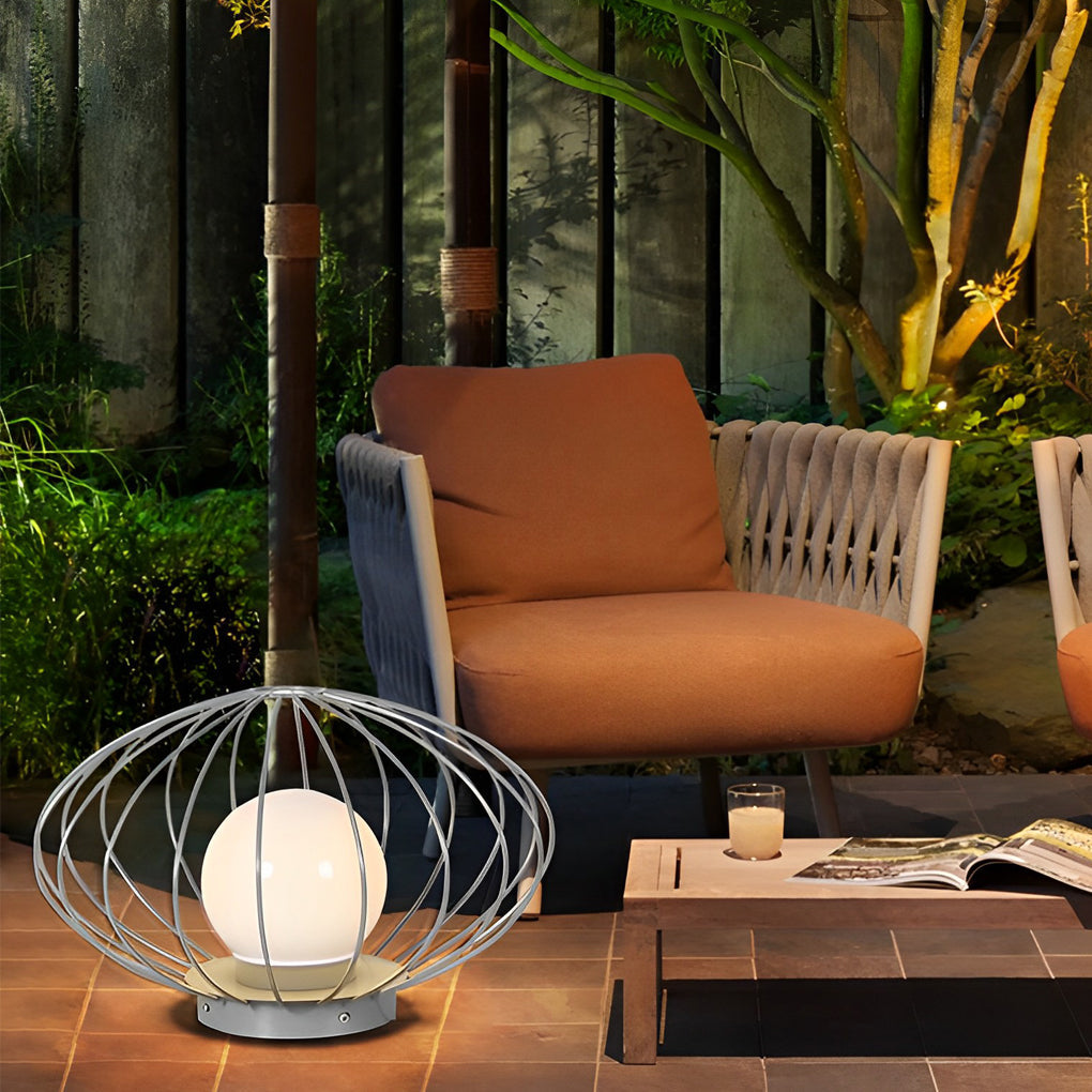 Mushroom Cage Shape LED Waterproof Modern Lawn Lamp Outdoor Lights - Lamp Outdoor