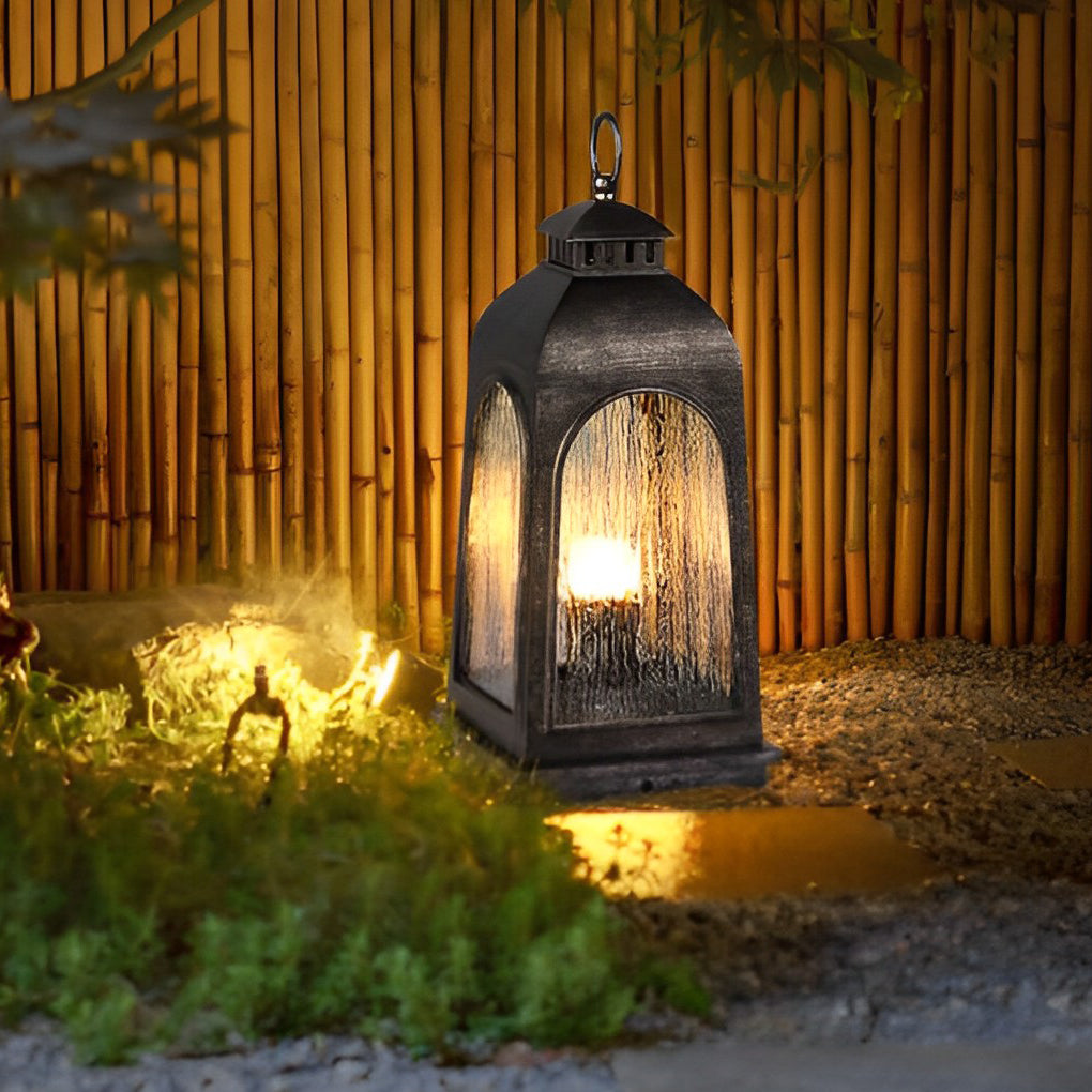 Waterproof Metal Portable Retro European-style Outdoor Floor Lamp Lawn Lights - Lamp Outdoor