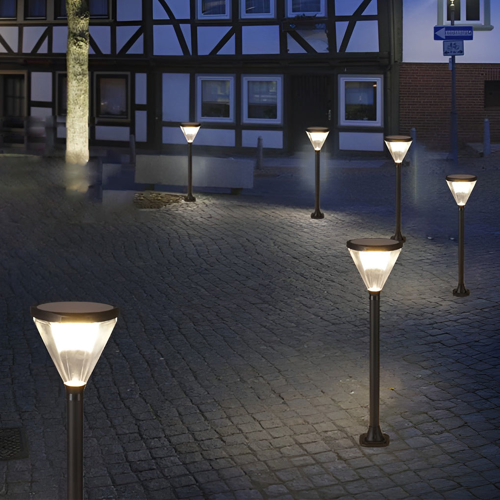 Eco-Efficient Cone-Shaped Solar Path Light Modern LED Outdoor Lighting - Lamp Outdoor