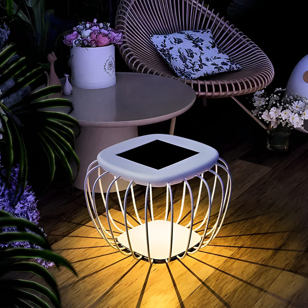 Waterproof Table Chair LED Modern Solar Outdoor Lanterns Floor Lamp - Lamp Outdoor