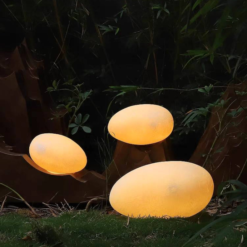 Ray Modern Stone Shaped Rechargeable Outdoor Light - Lamp Outdoor