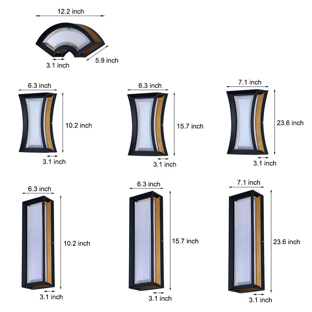 Minimalist Waterproof Creative Aluminum Modern Outdoor Wall Light - Lamp Outdoor