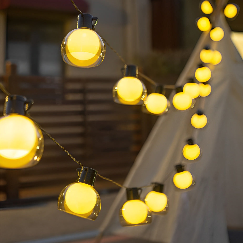 Battery Operated USB Solar 40 Lights LED Bulbs Outdoor String Lights - Lamp Outdoor
