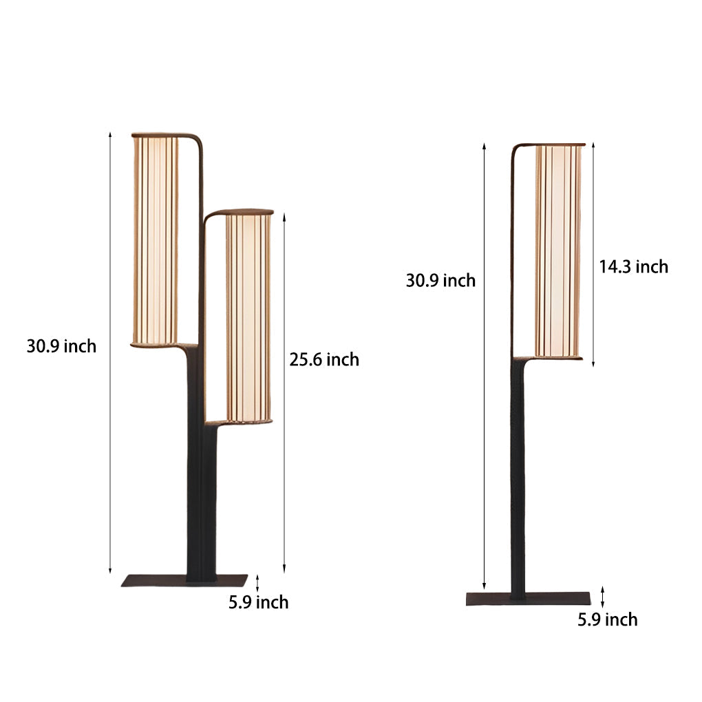 Back-to-Back Dual Cylinder LED Pathway Lights Black Waterproof Outdoor Lamp - Lamp Outdoor