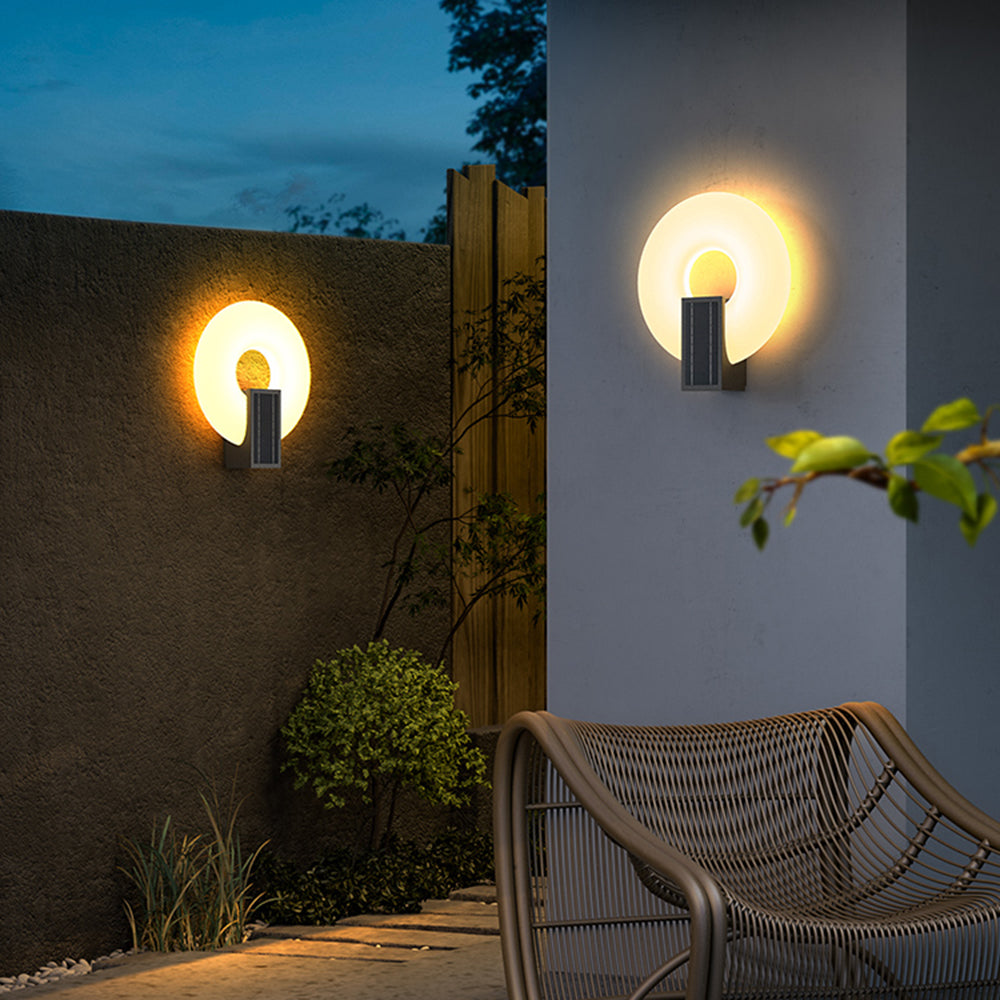 Arisha Modern Metal Acrylic Solar Waterproof Outdoor Wall Lamp - Lamp Outdoor
