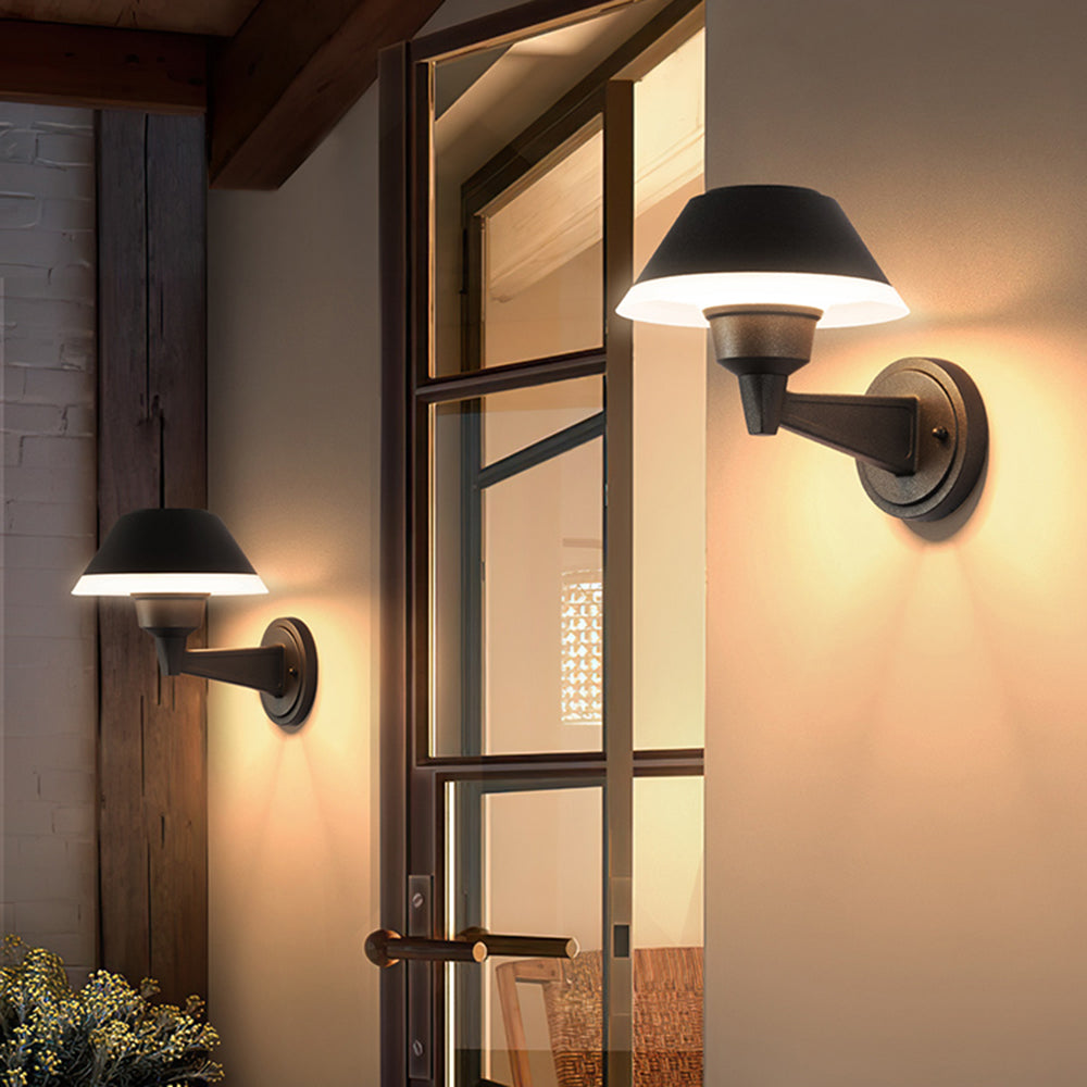 Arisha Modern Bowl Metal Acrylic Outdoor Waterproof Wall Lamp - Lamp Outdoor