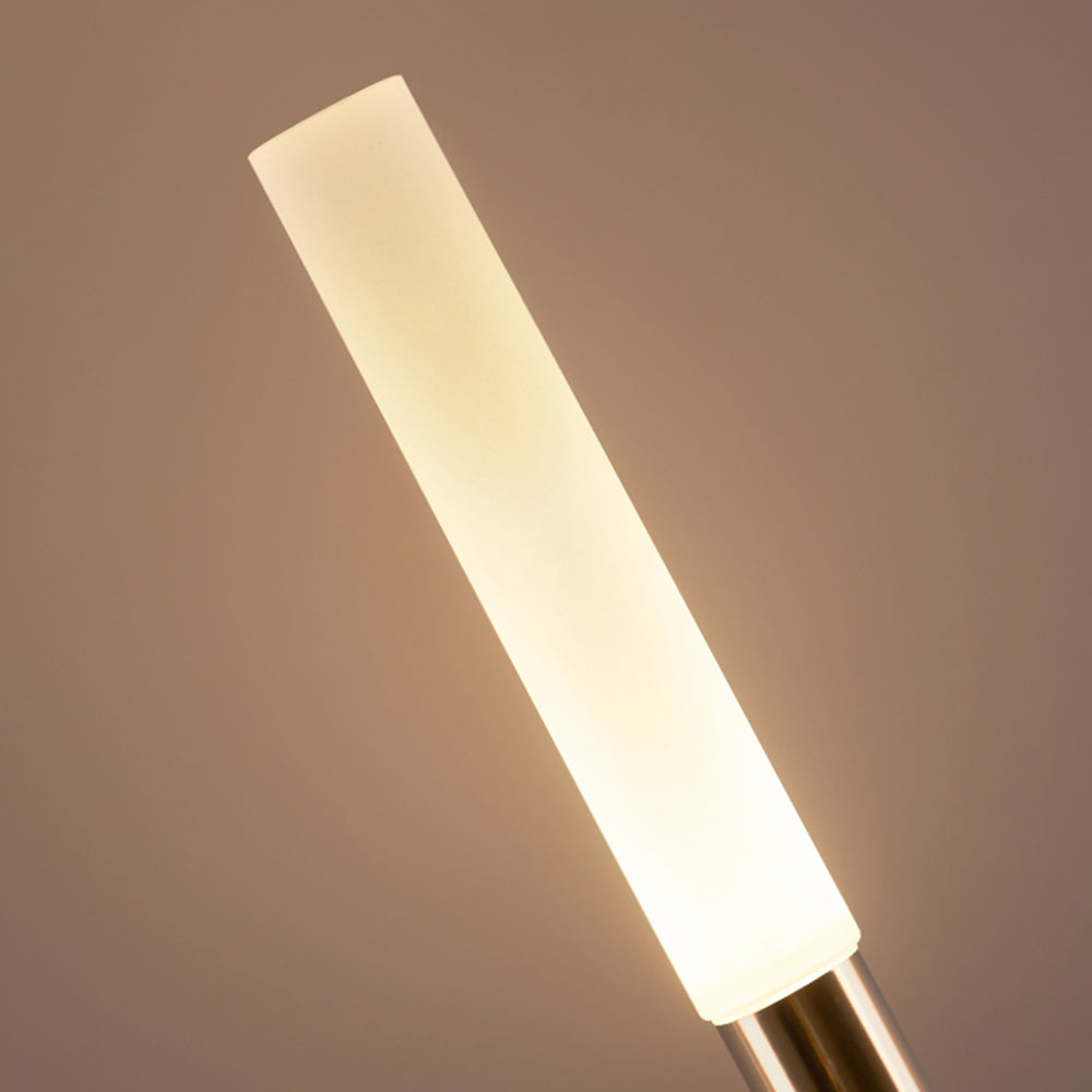 Ray Modern Metal Reed Solar Outdoor Post Light - Lamp Outdoor