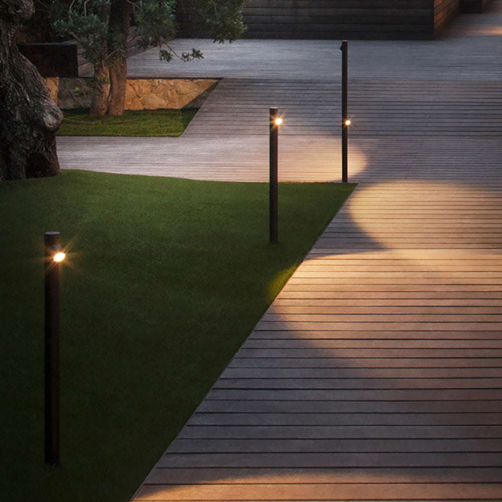 Arisha Bamboo Shape Metal&Glass Outdoor Floor Lamp - Lamp Outdoor