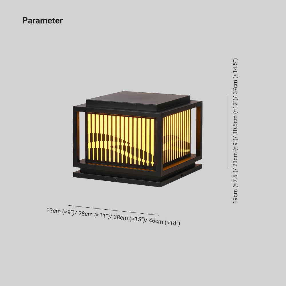 Ray Vintage LED Outdoor Light Post, Metal, Patio/Porch - Lamp Outdoor