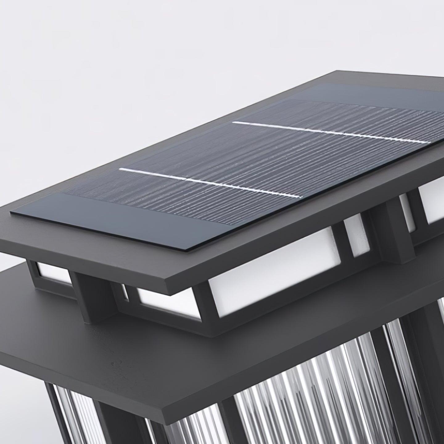 Ray Pillar Solar /HardWire Outdoor Light - Lamp Outdoor