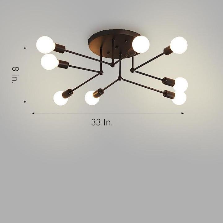 8-light LED Modern Sputnik Chandelier Ceiling Lights Pendent Lighting - Lamp Outdoor