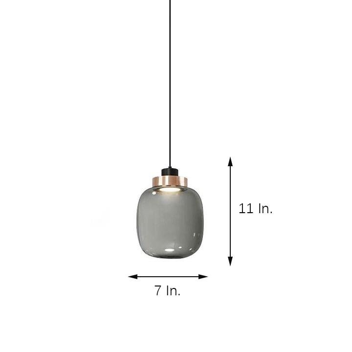 Round Globe LED Nordic Glass Pendant Light Hanging Lamp - Lamp Outdoor