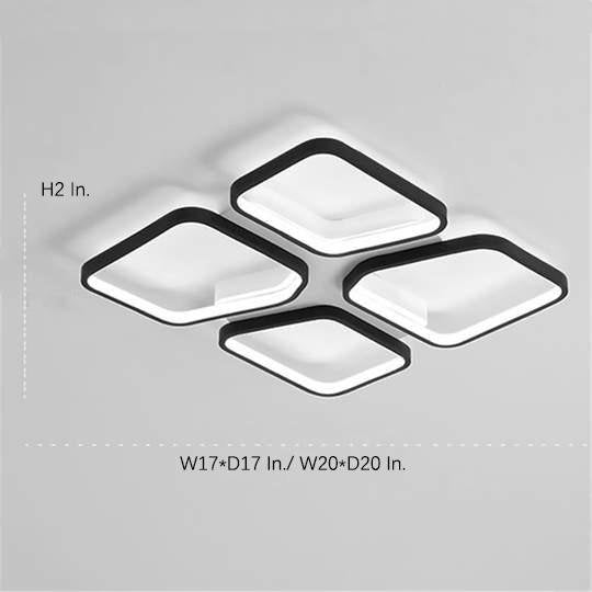 Geometric Arbitrary Flush Mount Ceiling Light Silica Gel LED Light - Lamp Outdoor