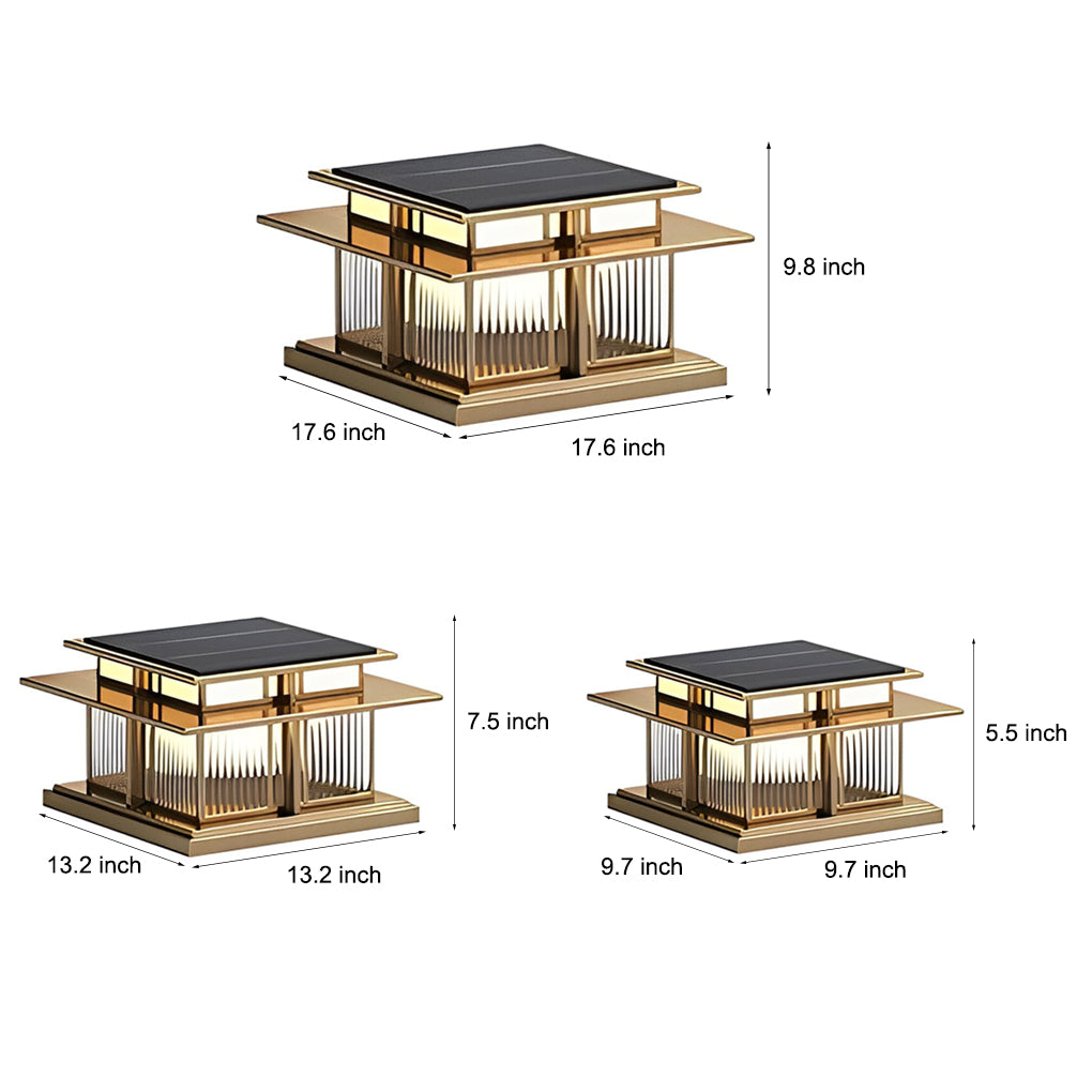 Outdoor IP65 Waterproof LED Modern Solar Post Caps Lights Pillar Light - Lamp Outdoor