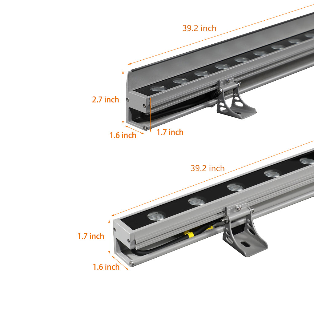 Linear Up LED Outdoor Wall Washer Lights Wall Landscape Lamp with Baffle - Lamp Outdoor