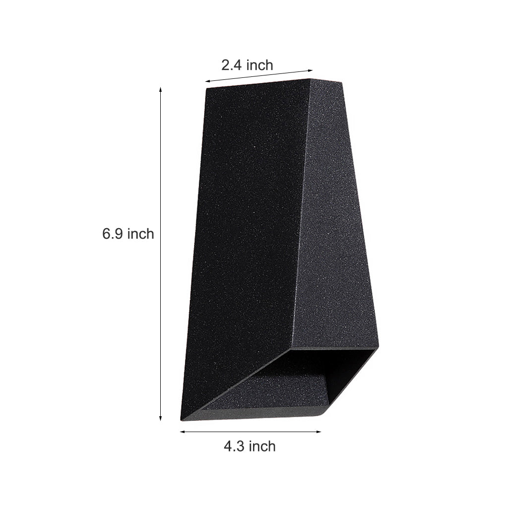 Up and Dwon Lighting LED Waterproof Black Creative Modern Porch Lights - Lamp Outdoor