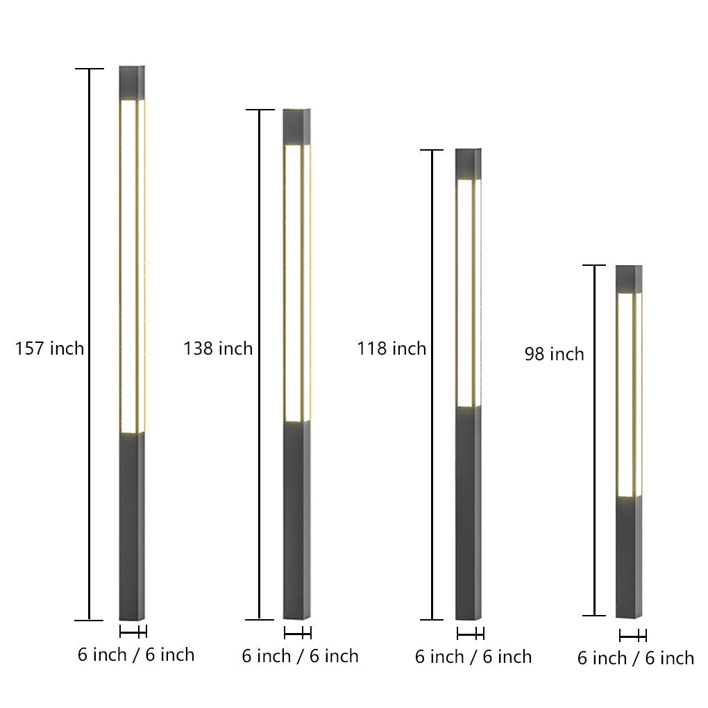Outdoor Bollard Light Waterproof Garden Solar LED Landscape Lighting for Villa Courtyard - Lamp Outdoor
