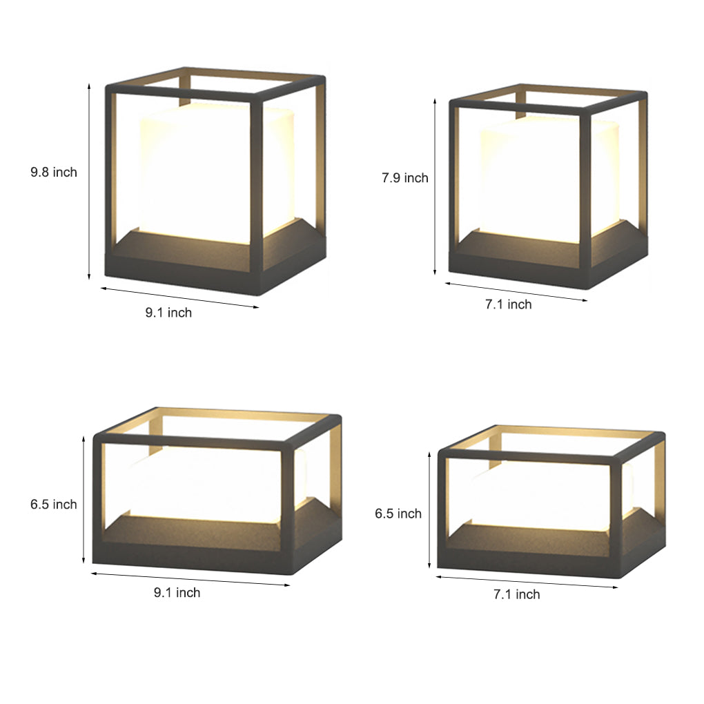 Solar Outdoor Courtyard Fence Post Light Waterproof LED Landscape Lighting - Lamp Outdoor