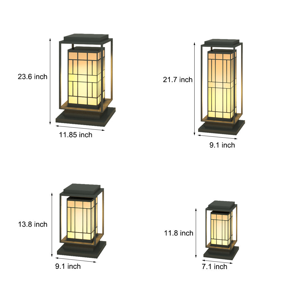 Asian Inspired Solar Path Lights Elegant Retro LED Decor for Outdoor Spaces - Lamp Outdoor