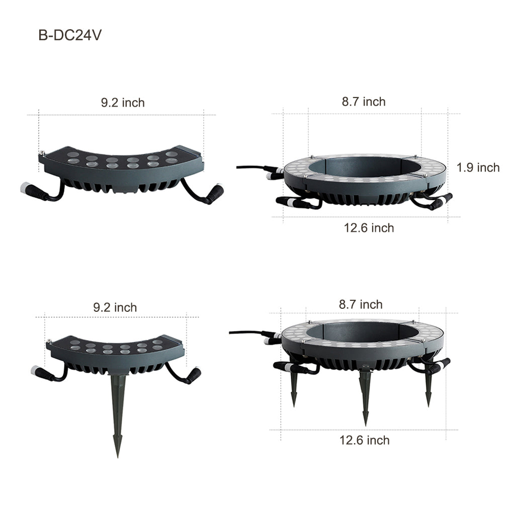 Solid Upwards LED Tree-Mounted Lights Outdoor Landscape Lighting for Trees - Lamp Outdoor