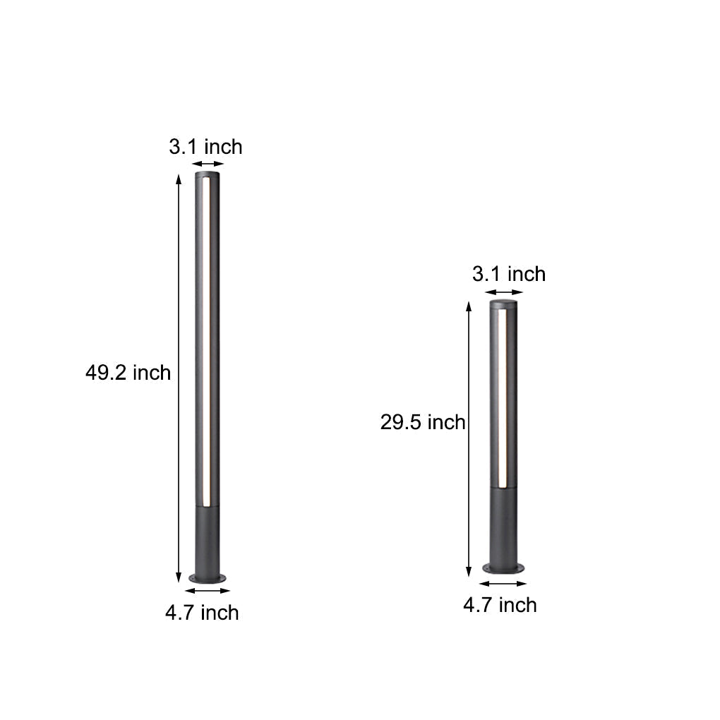 LED Landscape Lighting Decorative Bollard Lights Waterproof for Outdoor Courtyard - Lamp Outdoor