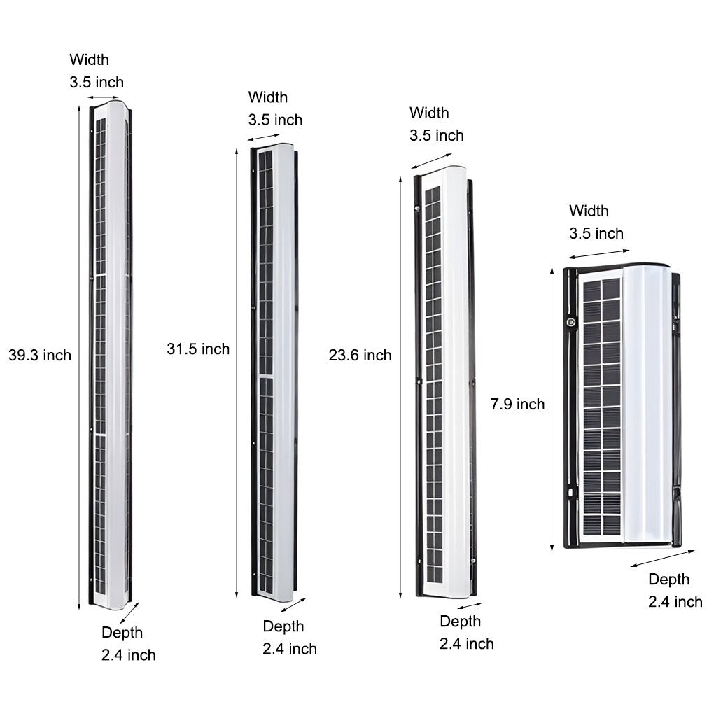 Long Acrylic LED Solar Outdoor Wall Light Waterproof Linear Wall Mounted Lighting - Lamp Outdoor