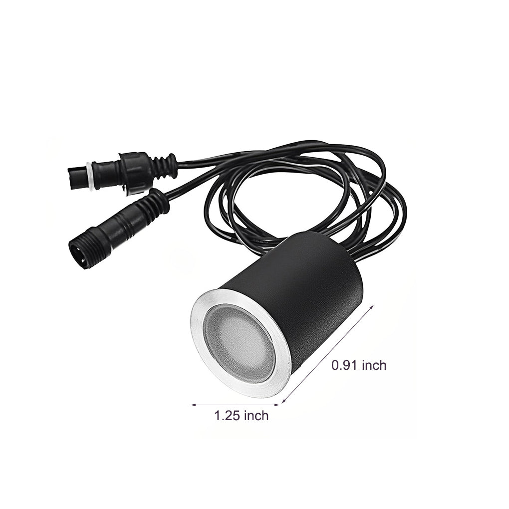 LED Outdoor Stairway Light Kit 16 Pc Weatherproof Recessed Deck and Step Lights - Lamp Outdoor