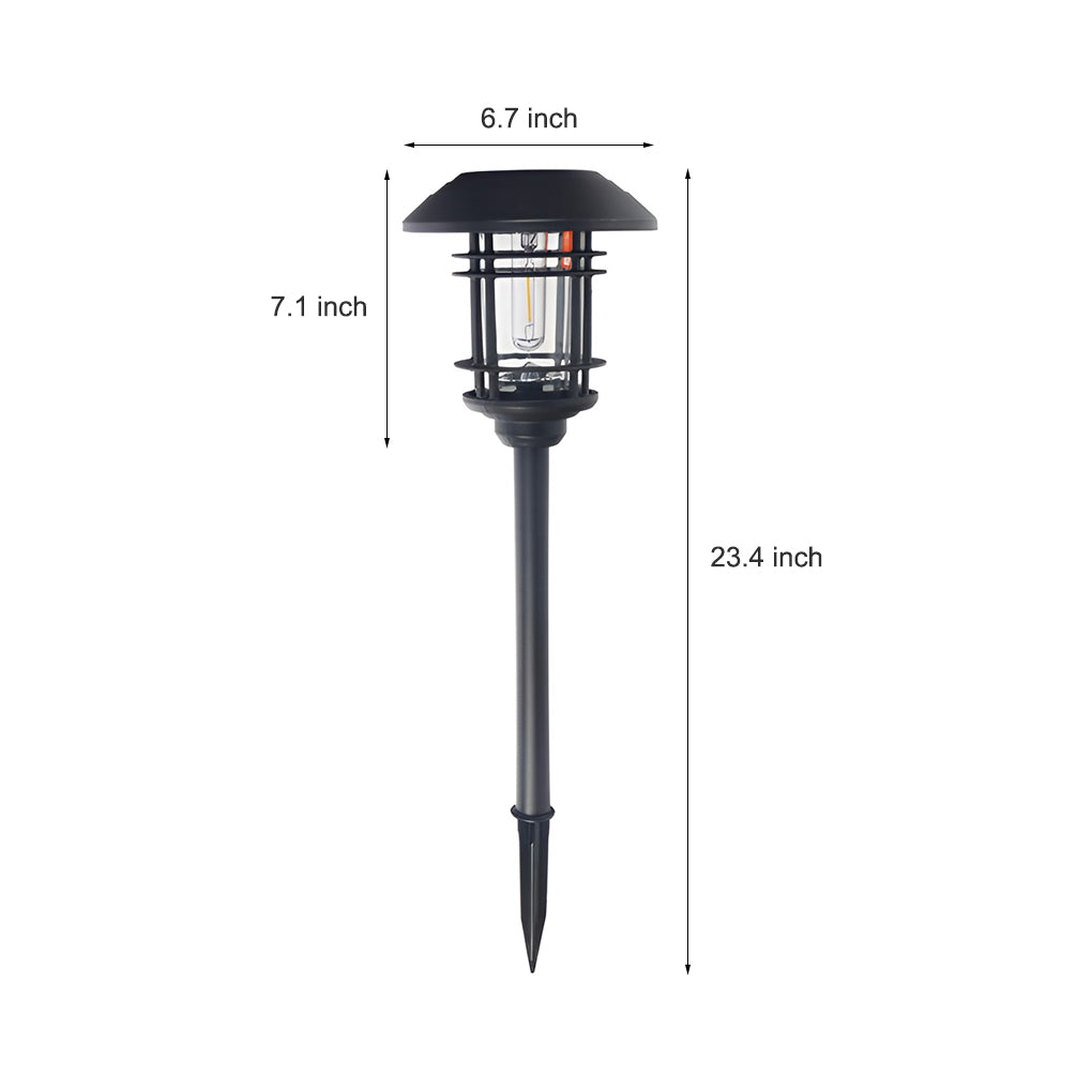 Durable Solar Outdoor Lights with Stainless Steel and Glass - Lamp Outdoor
