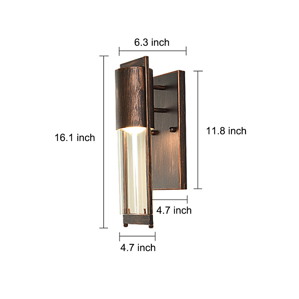 Antique Waterproof Glass Modern Outdoor Wall Sconce Lighting Wall Lamp - Lamp Outdoor