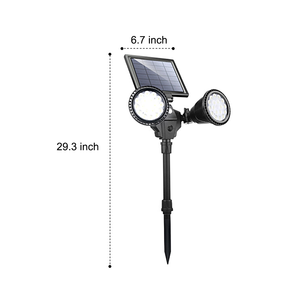 2 Lights Waterproof LED Intelligent Motion Sensor Solar Lawn Lights - Lamp Outdoor