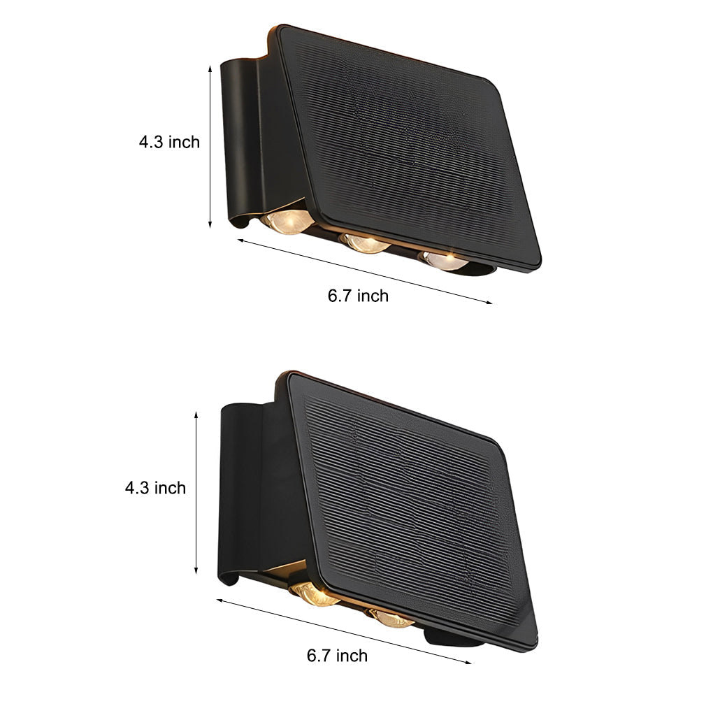 Waterproof LED Up and Down Lights Solar Wall Lamp Wall Washer Lights - Lamp Outdoor
