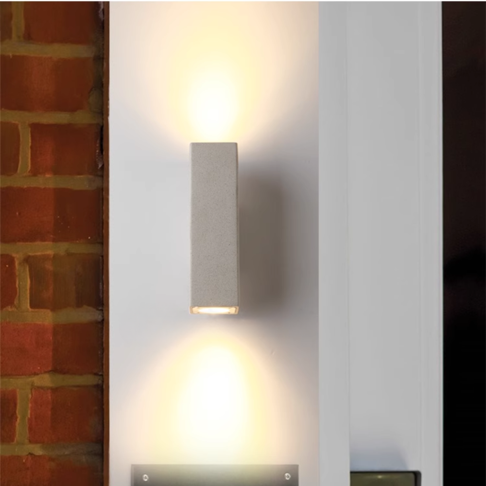 Ray Minimalist Square LED Outdoor Wall Lamp Cement Garden Corridor Balcony - Lamp Outdoor
