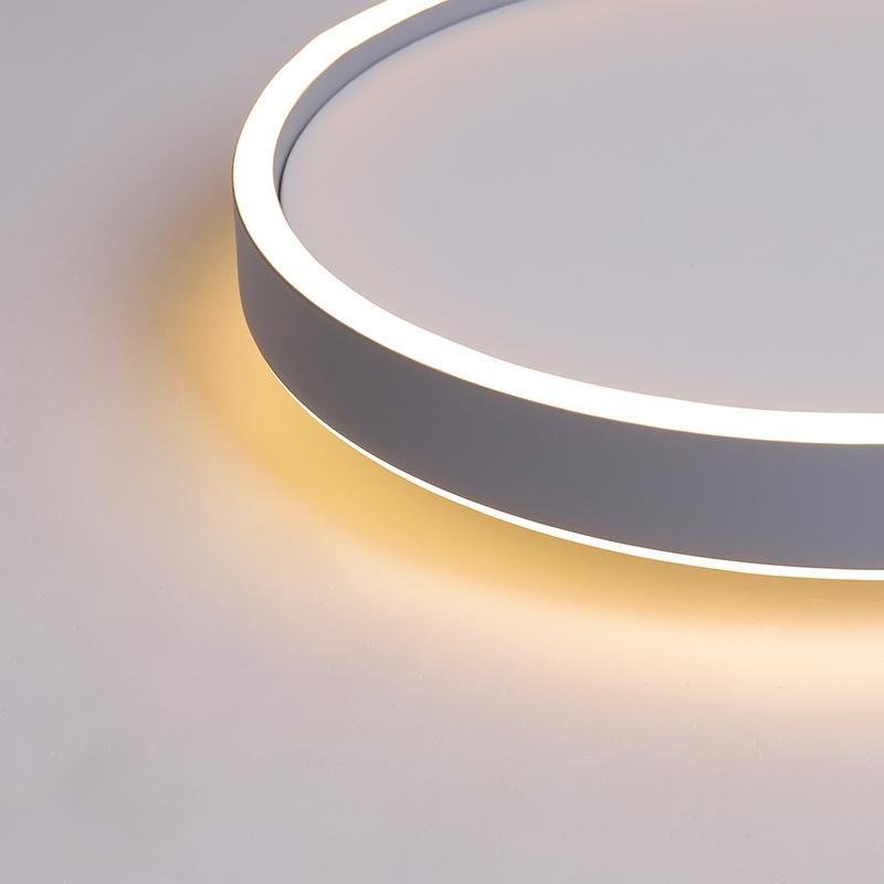 Modern Circle Halo Shaped Flush Mount Llight Bedroom Ceiling Lights - Lamp Outdoor
