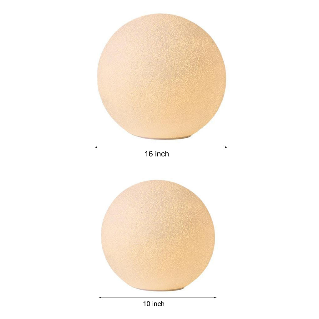 Resin Round Ball Moon LED Waterproof White Modern Outdoor Light Fence Lights - Lamp Outdoor