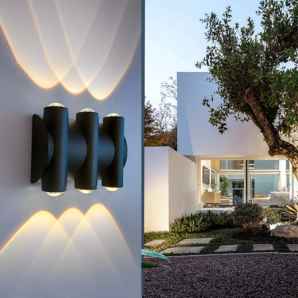 Up and Down Light LED Waterproof Black Modern Wall Washer Light Wall Lamp - Lamp Outdoor